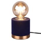 Beton Tischleuchte Blau, Fabienne, mit Schalter