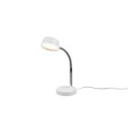 Weiße Schreibtischlampe Modern, Fabio, 4,5W, 3000K LED, mit Schalter
