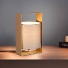 Braune Tischleuchte Modern, Radhika, mit Schalter