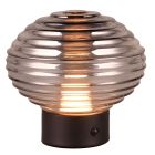 Schwarze aufladbare Tischlampe Retro, Walid, 2W, 3000K LED, mit Touch-Dimmer