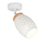 Weiße Wandstrahler Modern, Delana, mit Schalter