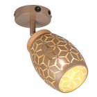 Braune Wandstrahler Modern, Delana, mit Schalter