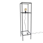 Industrielle Stehlampe Schwarz, Redox, mit Schalter