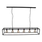 Industrielle Pendelleuchte Esszimmer Schwarz, Redox