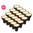 20er Pack Schwarze GU10 LED Spot Antonie, 3 Watt, 2700K (Warmweiß)