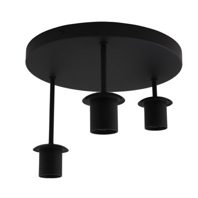 Glas Deckenkappe Schwarz, Rika