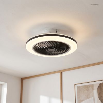 Moderne Deckenventilator Schwarz, Hale, 40W, 3000K LED, mit Fernbedienung