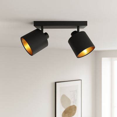 Moderne Deckenstrahler Schwarz, Koge