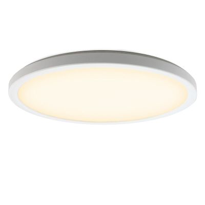 Kunststoff Deckenlampe Weiß, Shona, 22W, 3000K LED, 3-stufig dimmbar