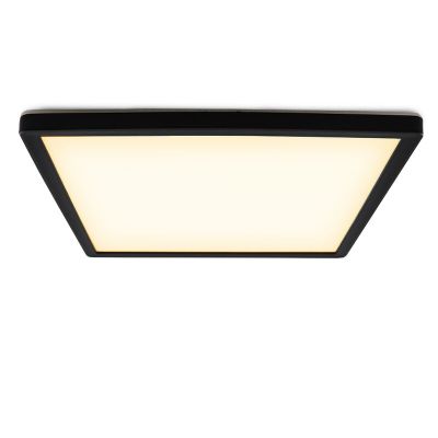 Kunststoff Deckenlampe Schwarz, Shona, 18W, 3000K LED, 3-stufig dimmbar