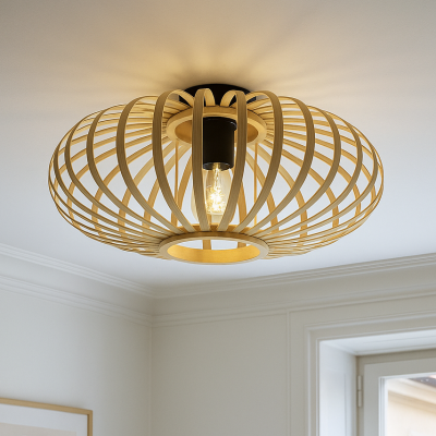 Bambus Deckenlampe Braun, Lieve