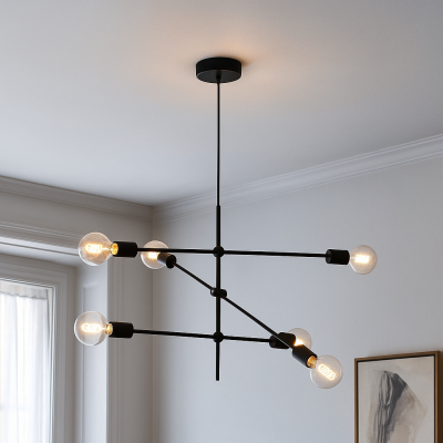 Moderne Pendelleuchte Schwarz, Nica
