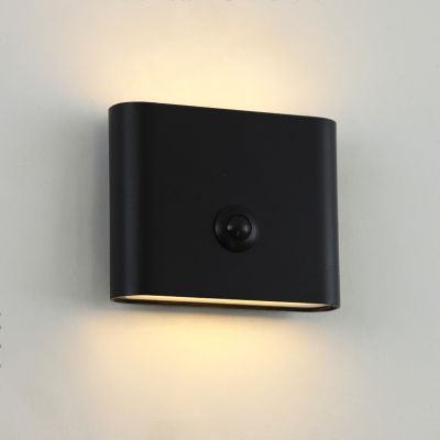 Moderne aufladbare Wandleuchte Schwarz, Rodigo, 1W, 3000K LED, IP44