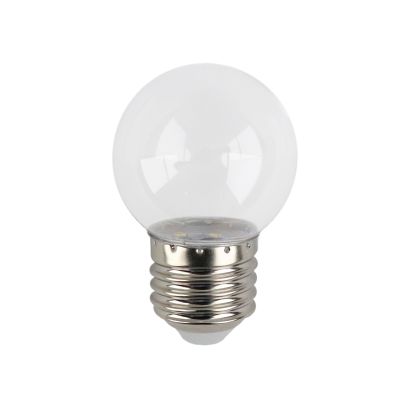Warmweiße transparente LED Lampe - 1 Watt
