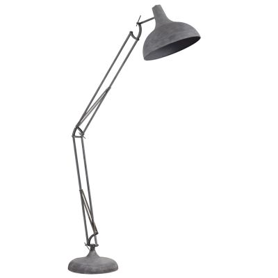 Industrielle Stehlampe Grau, Hobbo