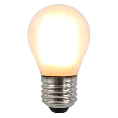 Dimmbare Olucia E27 LED-Filament Lampe Carel, P45, 5W, 2700K