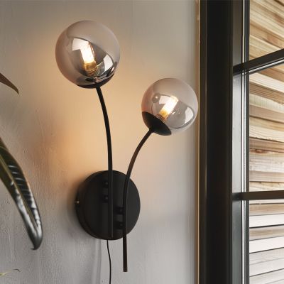 Design Wandleuchte Grau, Stacy