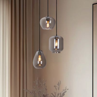 Moderne Pendelleuchte Grau, Caia