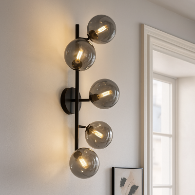 Design Wandleuchte Grau, Remo