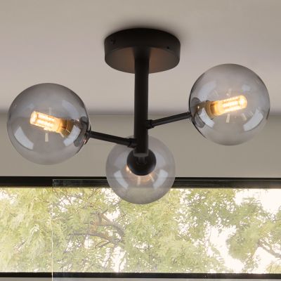 Moderne Badezimmer Deckenleuchte Schwarz, Amer, IP44