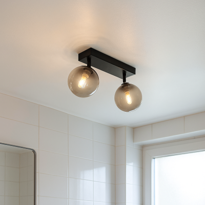 Moderne Badezimmer Deckenleuchte Schwarz, Amer, IP44