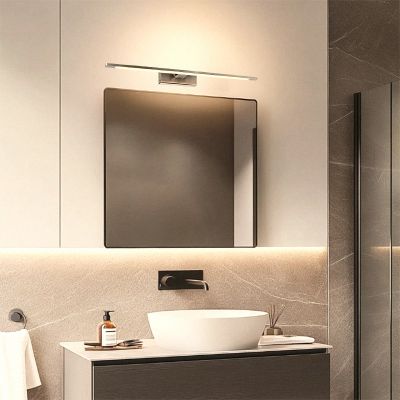Moderne Spiegelbeleuchtung Nickel, Steffy, 8W, 3000K LED, IP44