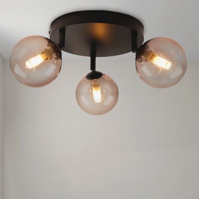 Moderne Badezimmer Deckenleuchte Bernstein, Amer, IP44