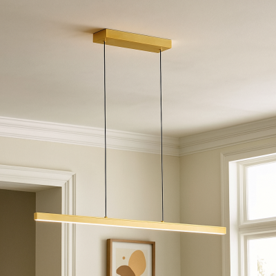 Moderne Pendelleuchte Messing, Iwan, 18W, 2700K LED