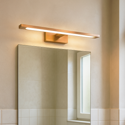 Moderne Wandleuchte Badezimmer Kupfer, Steffy, 6W, 2700K LED, IP44