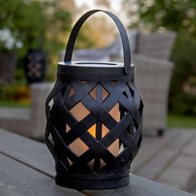 Kunststoff Außen Tischleuchte Schwarz, Alkan, 0,15W, 3000K LED, IP44