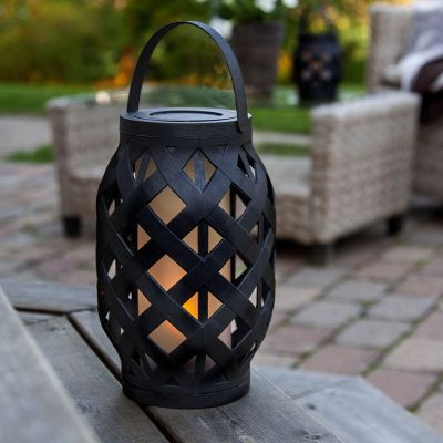 Kunststoff Außen Tischleuchte Schwarz, Alkan, 0,15W, 3000K LED, IP44