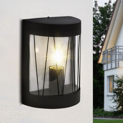 Industrielle Außenleuchte Schwarz, Jaynah, IP44