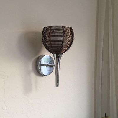 Moderne Wandleuchte Bronze, Amela, mit Schalter