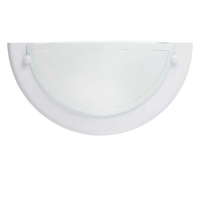 Glas Wandleuchte Weiß, Angely