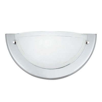 Glas Wandleuchte Chrom, Angely