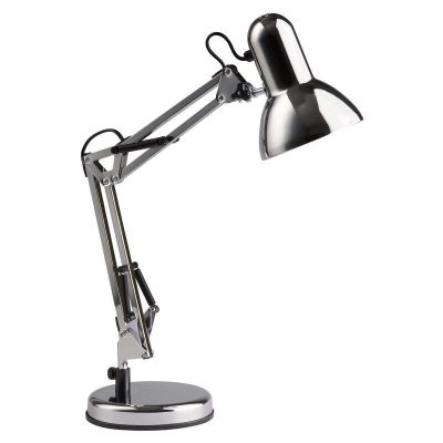 Industrielle Schreibtischlampe Chrom, Naline, mit Schalter