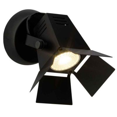 Industrielle Deckenstrahler Schwarz, Jowenna, 5W, 3000K LED
