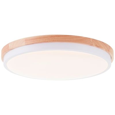 Moderne Deckenleuchte Holz, Marloes, 24W, 3000K LED, 3-stufig dimmbar