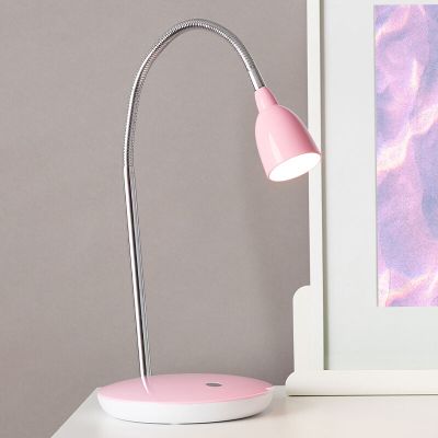 Kunststoff Schreibtischlampe Rosa, Kit, 3W, 3000K LED, mit Schalter