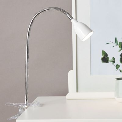 Kunststoff Klemmspot Weiß, Kit, 2,4W, 3000K LED, mit Schalter