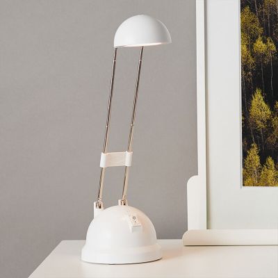 Moderne Schreibtischlampe Weiß, Louna, 6W, 2700K LED, mit Schalter