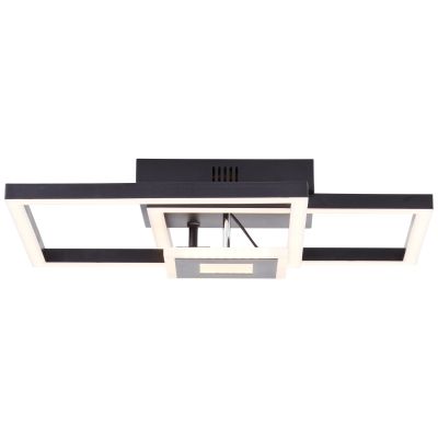 Design Deckenleuchte Schwarz, Volkert, 22W, 3000K LED