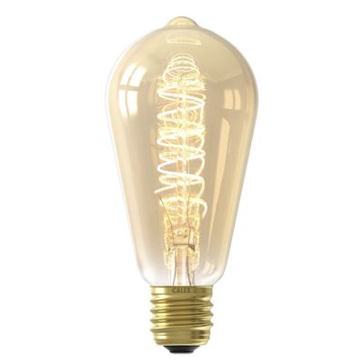 Dimmbare Calex E27 LED-Edisonlampe Bernstein, 3,8W, 2100K
