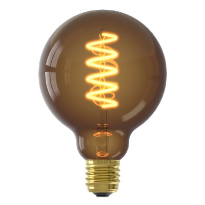 Dimmbare Calex E27 LED-Filament Lampe Braun, 4W, 1800K