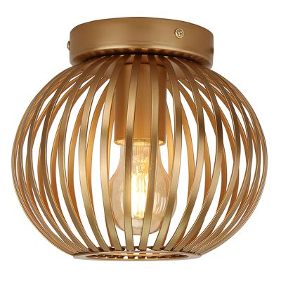 Industrielle Deckenlampe Gold, Lieve