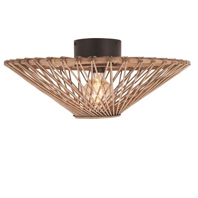Rattan Deckenlampe Braun, Akif