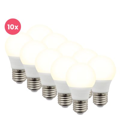 10er Lagiba E27 LED-Lampe Bradley, P45, 3W, 4000K