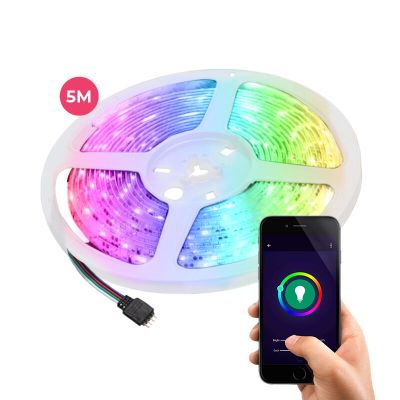 5 Meter Smart WLAN-LED-Streifen, 15 W, RGB (alle Farben)