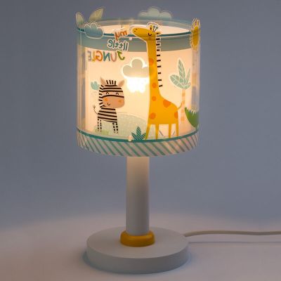 Mehrfarbige Kinder Tischleuchte Kunststoff, Jungle, mit Schalter