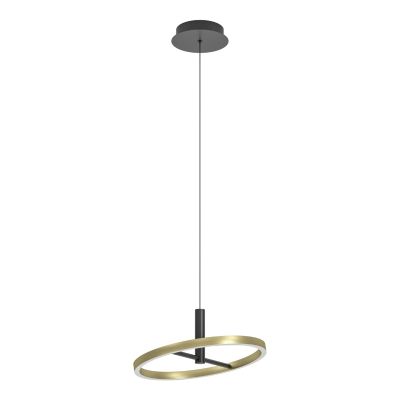 Messing design Pendelleuchte Metall, Buket, 19W, 3000K LED, 3-stufig dimmbar